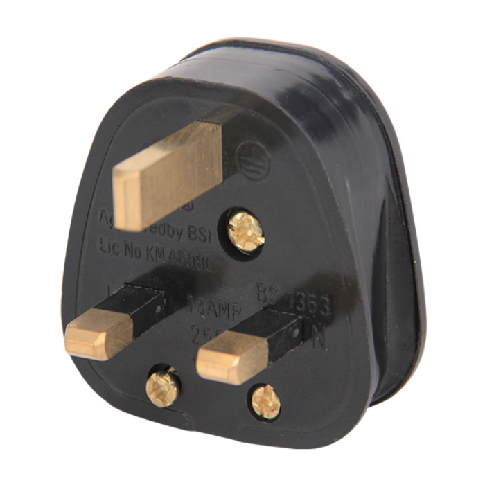 United Kingdom 13 Amps Fuse 250 Volts Male Plug