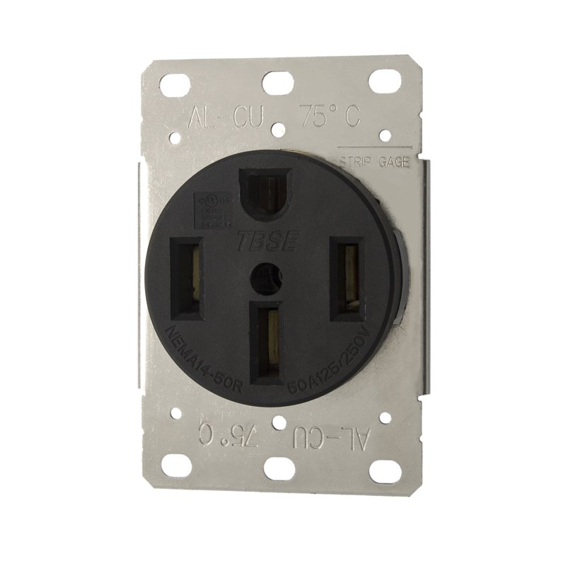 NEMA 14-50R 50 Amps 125/250 Volts Receptacle