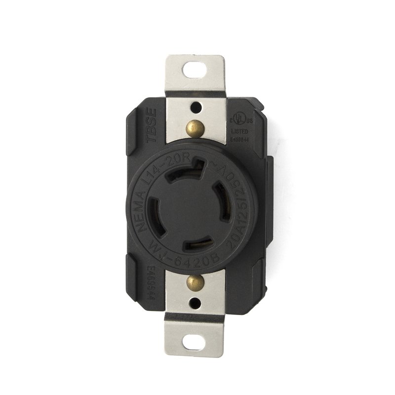 NEMA L14-20R Flush Mounted Locking Receptacle